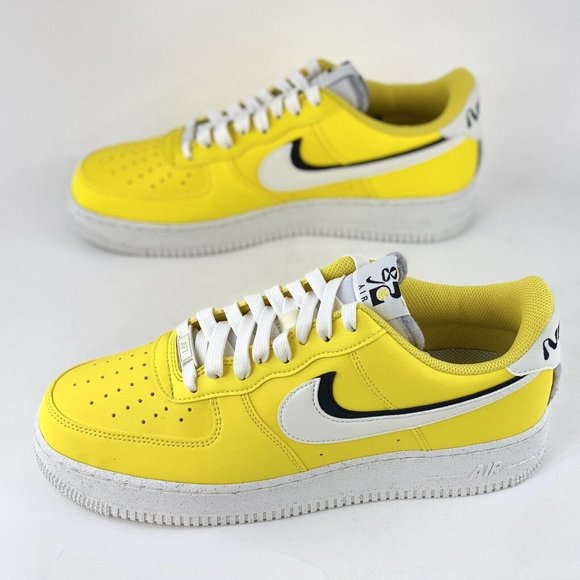 Nike Air Force 1 '07 LV8 '82 Tour Yellow Men's Sneakers Shoes White DO9786-700 - Picture 2 of 12